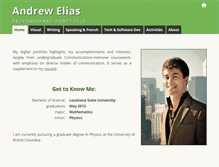 Tablet Screenshot of andrewelias.info